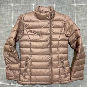 Cole Haan Quilted Down Lightweight Puffer Jacket Pink